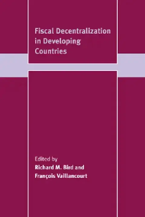 Cover of Fiscal Decentralization in Developing Countries