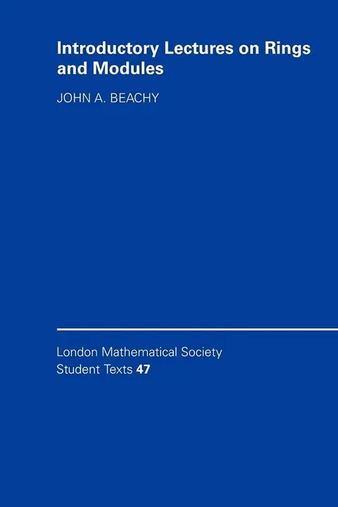 Cover of Introductory Lectures on Rings and Modules