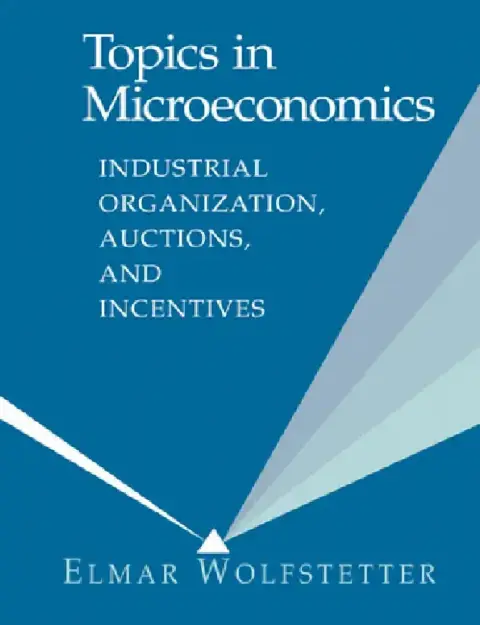 Cover of Topics in Microeconomics