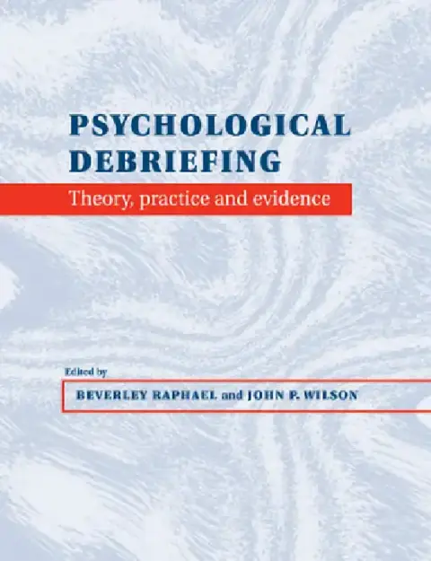 Cover of Psychological Debriefing