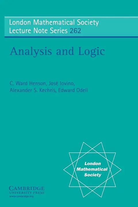 Cover of Analysis and Logic