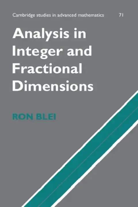 Cover of Analysis in Integer and Fractional Dimensions