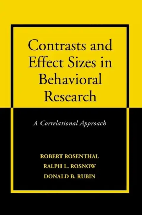 Cover of Contrasts and Effect Sizes in Behavioral Research