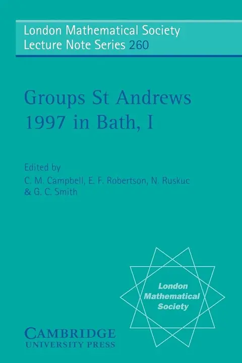 Cover of Groups St Andrews 1997 in Bath