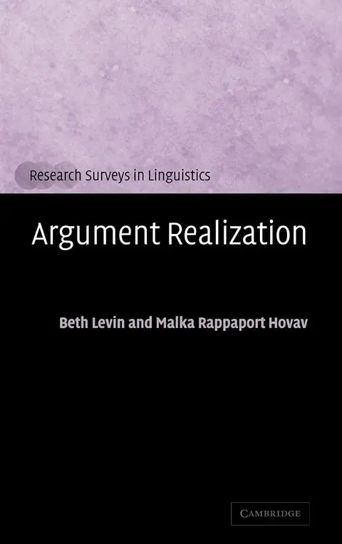 Cover of Argument Realization