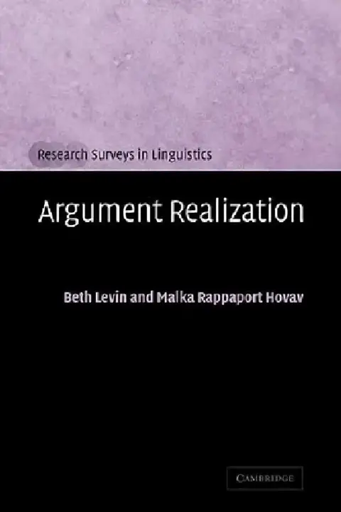 Cover of Argument Realization
