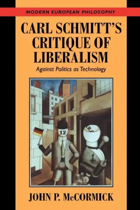 Cover of Carl Schmitt's Critique of Liberalism