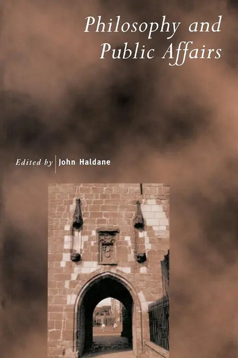 Cover of Philosophy and Public Affairs
