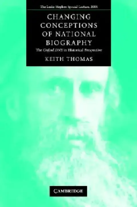Cover of Changing Conceptions of National Biography
