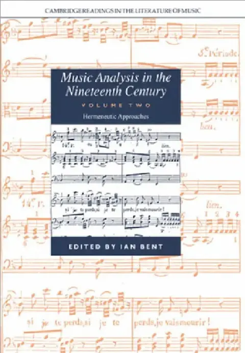 Cover of Music Analysis in the Nineteenth Century