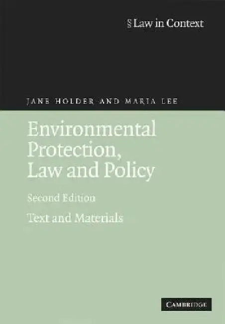Cover of Environmental Protection, Law and Policy