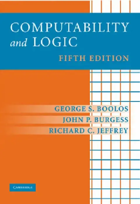 Cover of Computability and Logic