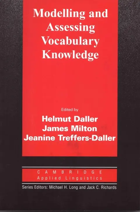 Cover of Modelling and Assessing Vocabulary Knowledge