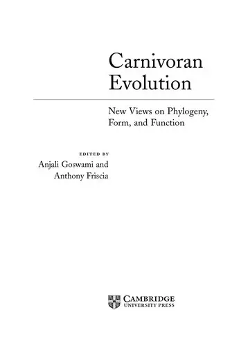 Cover of Carnivoran Evolution