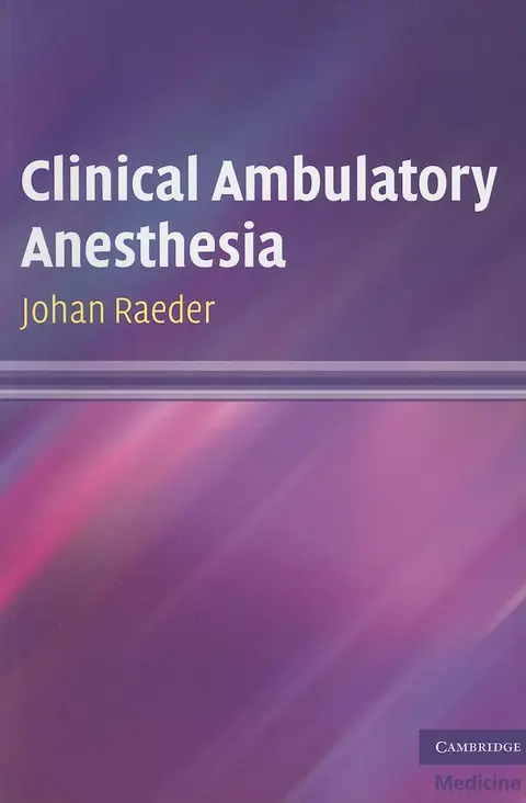 Cover of Clinical Ambulatory Anesthesia