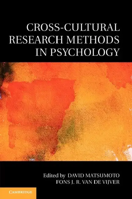 Cover of Cross-Cultural Research Methods in Psychology