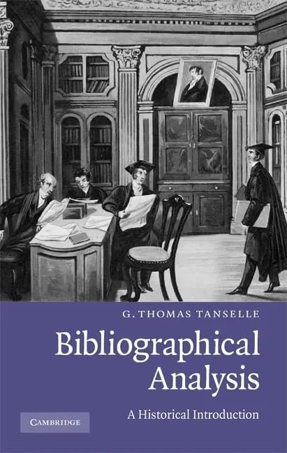 Cover of Bibliographical Analysis