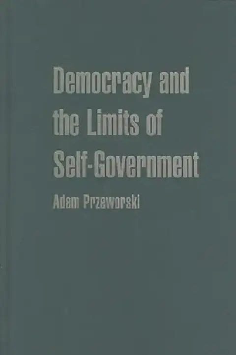 Cover of Democracy and the Limits of Self-Government