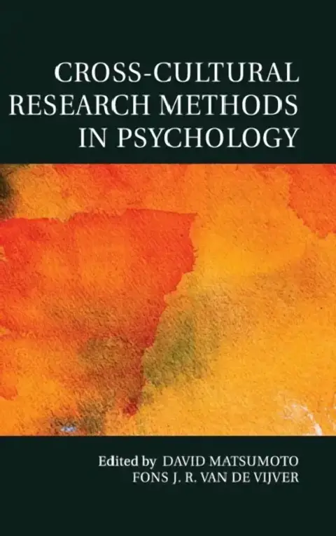 Cover of Cross-Cultural Research Methods in Psychology