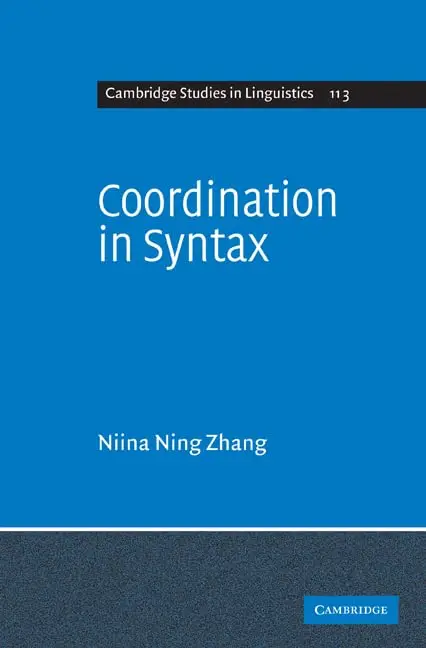 Cover of Coordination in Syntax