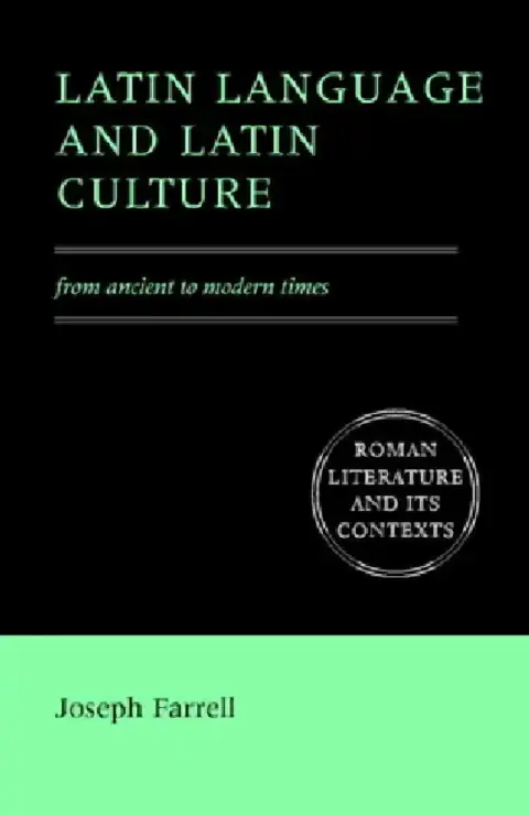 Cover of Latin Language and Latin Culture