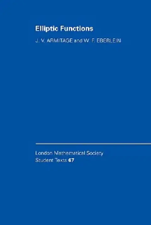 Cover of Elliptic Functions