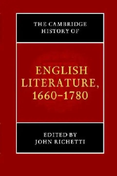 Cover of The Cambridge History of English Literature, 1660-1780