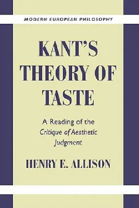 Cover of Kant's Theory of Taste