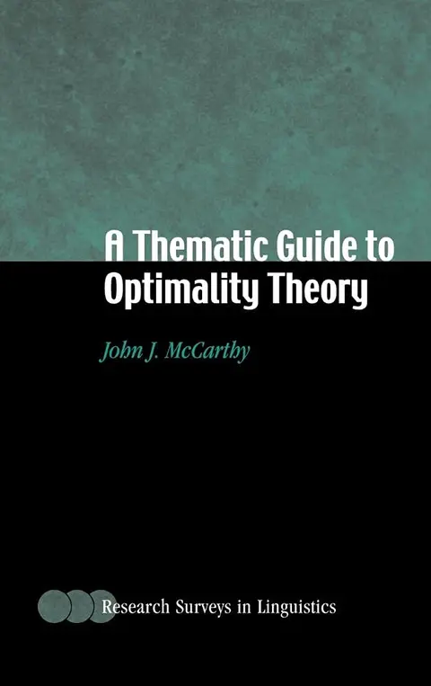 Cover of A Thematic Guide to Optimality Theory