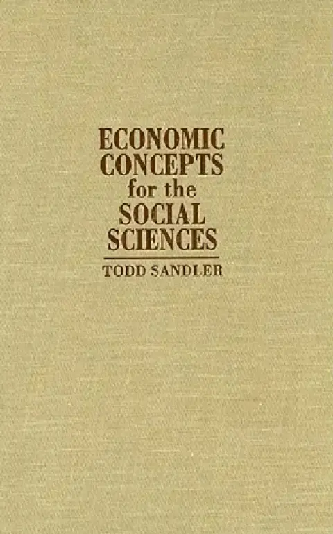 Cover of Economic Concepts for the Social Sciences