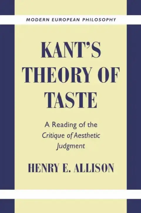 Cover of Kant's Theory of Taste