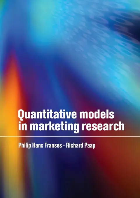 Cover of Quantitative Models in Marketing Research