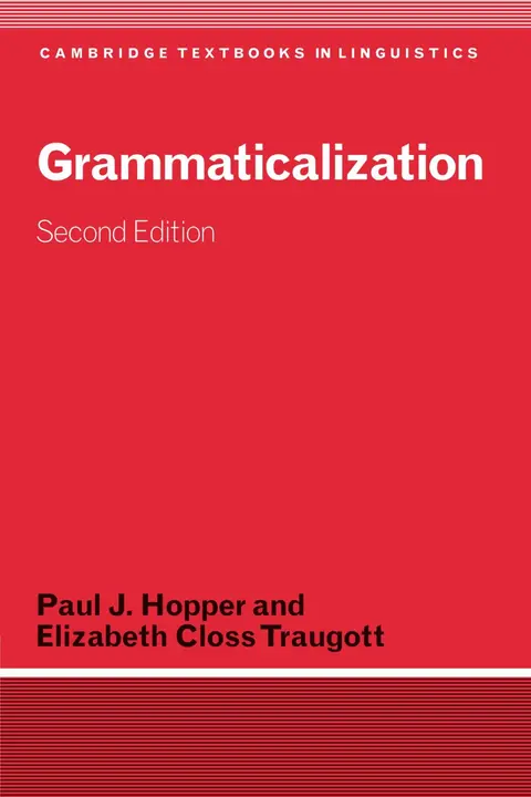 Cover of Grammaticalization
