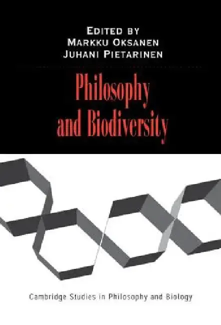 Cover of Philosophy and Biodiversity