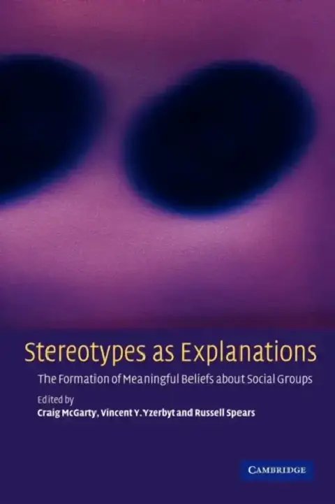 Cover of Stereotypes as Explanations