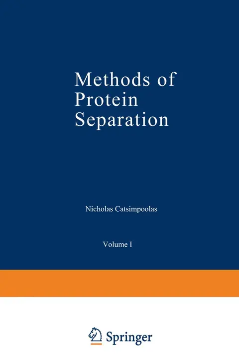 Cover of Methods of Protein Separation