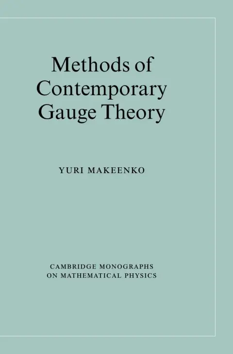 Cover of Methods of Contemporary Gauge Theory