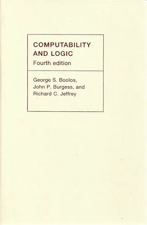 Cover of Computability and Logic