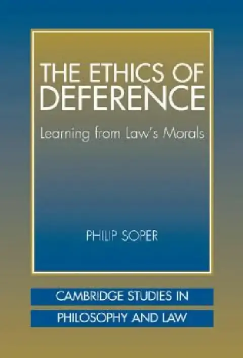 Cover of The Ethics of Deference