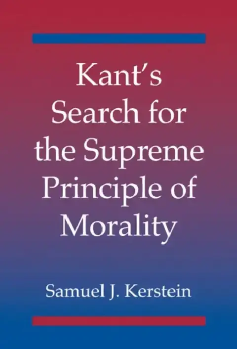 Cover of Kant's Search for the Supreme Principle of Morality