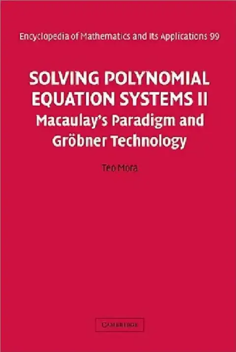 Cover of Solving Polynomial Equation Systems II