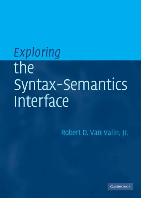 Cover of Exploring the Syntax-Semantics Interface
