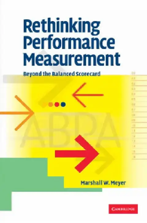 Cover of Rethinking Performance Measurement