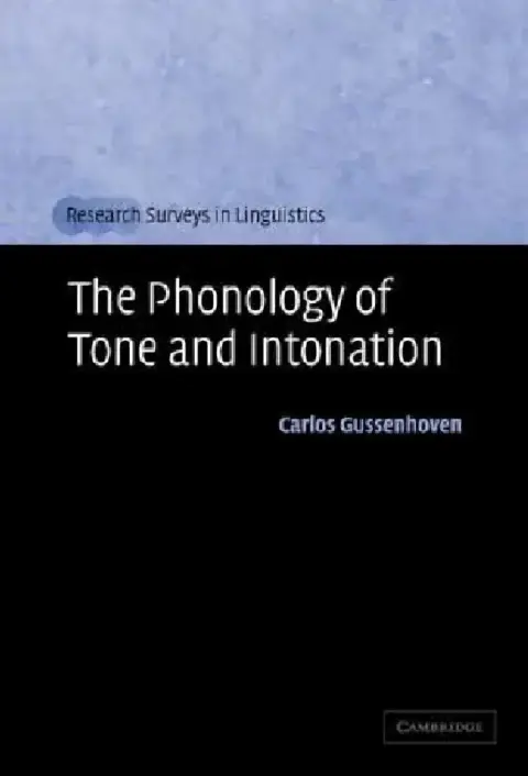 Cover of The Phonology of Tone and Intonation