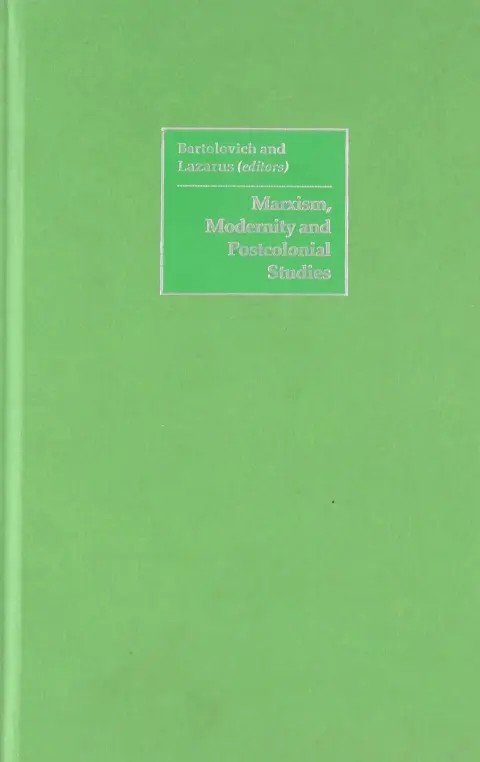 Cover of Marxism, Modernity and Postcolonial Studies