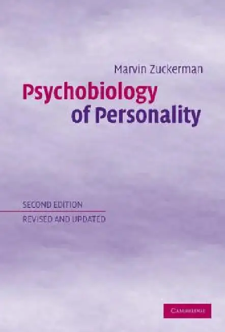 Cover of Psychobiology of Personality