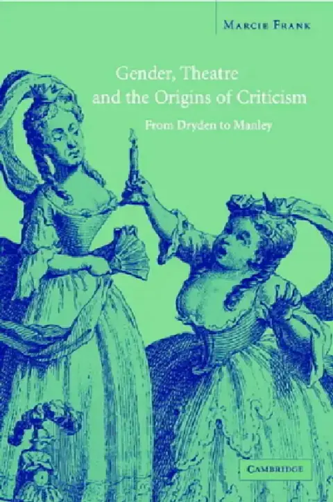 Cover of Gender, Theatre, and the Origins of Criticism