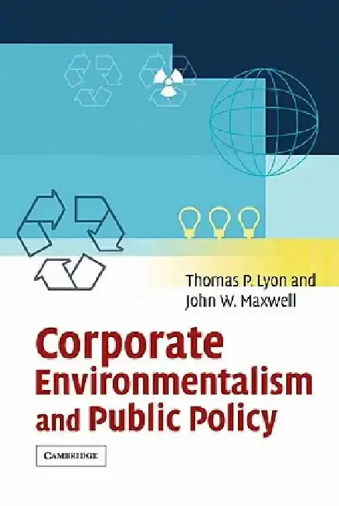 Cover of Corporate Environmentalism and Public Policy