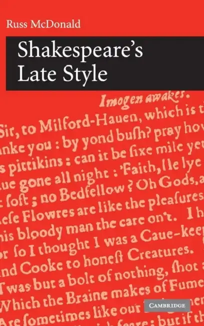 Cover of Shakespeare's Late Style