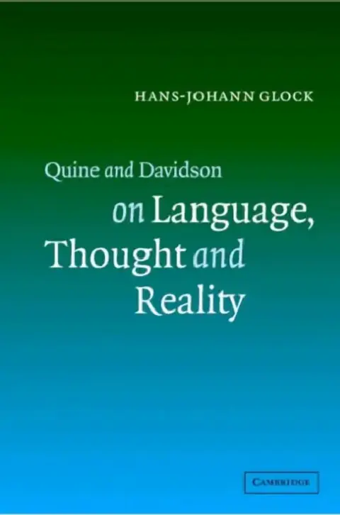 Cover of Quine and Davidson on Language, Thought and Reality